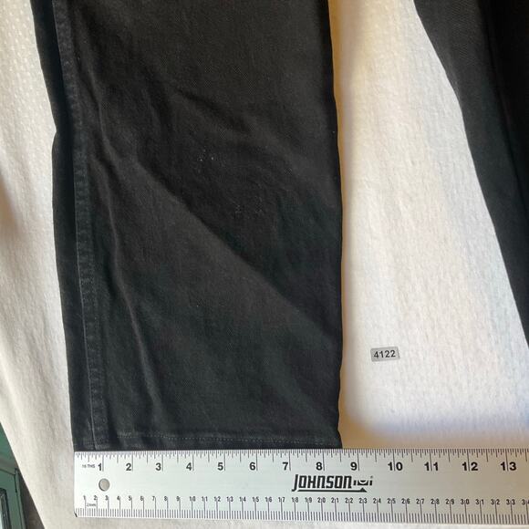 Wrangler Men Jeans size 38 x 30 Black Mid Rise Straight Leg Slim Fit - Picture 6 of 12